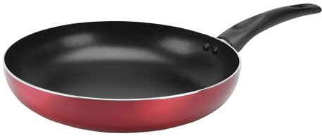 Sitram 711901 CHERRY pressad aluminiumstekpanna Ø 28 cm - non-stick beläggning - metallisk röd färg - alla spisar inklusive induktion