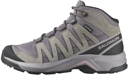 Salomon Women's X-Adventure Recon Mid Gore-Tex Hiking Shoe, Waterproof Stability for Rugged Hiking Trails & All-Weather Trekking - Excalibur/Gull/Nirvana - 6.5 Medium