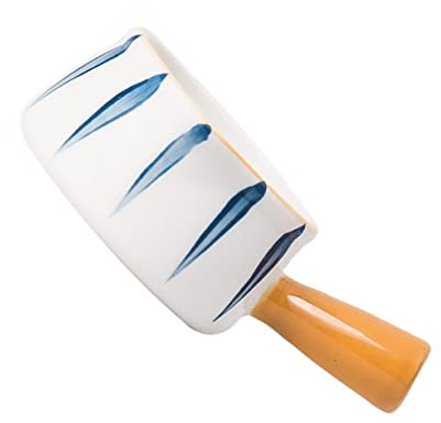 Cabilock Jarra De Leche De Cerámica Estilo Europeo Pequeña, Plato De Salsa Pintado, Material Cerámico Duradero, Diseño Con Vertedor Antifugas, Para Cocina, Cafeterías y Uso Doméstico