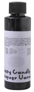 BOOWAN NICOLE Water-Based Glossy Candle Lacquer Varnish 1.69pt with Volumetric Cylinder - Scratch & Dust Resistant, Candle Lacquer Varnish Ideal for Paraffin and Other Wax (A0447)