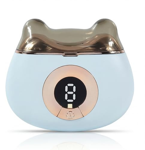 Kytpyi Cortauñas Electrico, Corta Uñas Electrico, Cortauñas Inteligente con 3 Velocidades Ajustable, Iluminación LED, Recargable Automático Corta Uñas para Adultos, Personas Mayores y Niños (Azul)