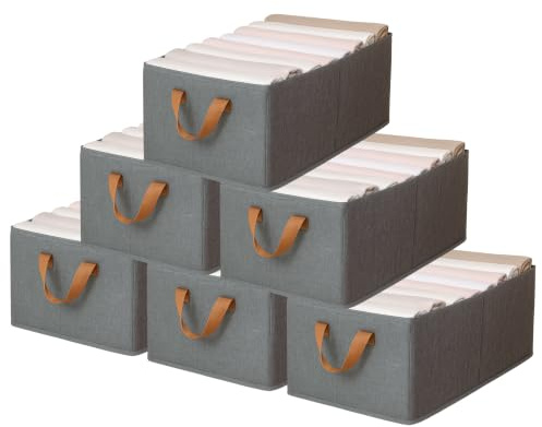 KATTAO Organizador Armario XL, Cajas Organizadoras para Ropa 46x28x20 cm