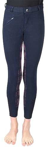 PFIFF 102755 Samira - Pantalones de equitación para niños, Color Azul Oscuro 164