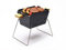 Knister Grill Barbecue a carbonella – Small, barbecue in acciaio piccolo, barbecue a carbonella da asporto, giardino o balcone, gambe pieghevoli per un facile trasporto (2-3 persone)