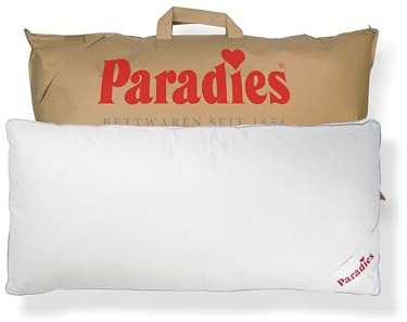 PARADIES Kopfkissen 40x80 cm mit Reißverschluss - Softy Top Bio fest, 4 cm Außensteg, Aloe Vera, festes Polster, veganes Kissen