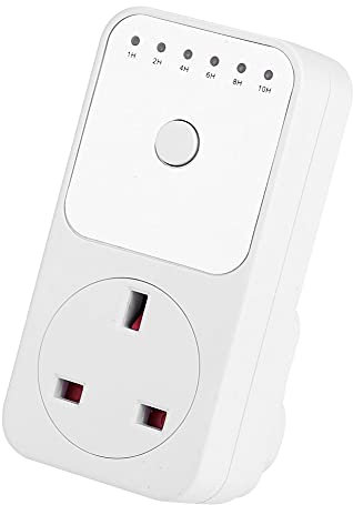 Countdown Socket, Wear Resistant 100 240V Switching Power Timer Socket 1 10 Hours for Mobile Phone Charger(UK Plug)