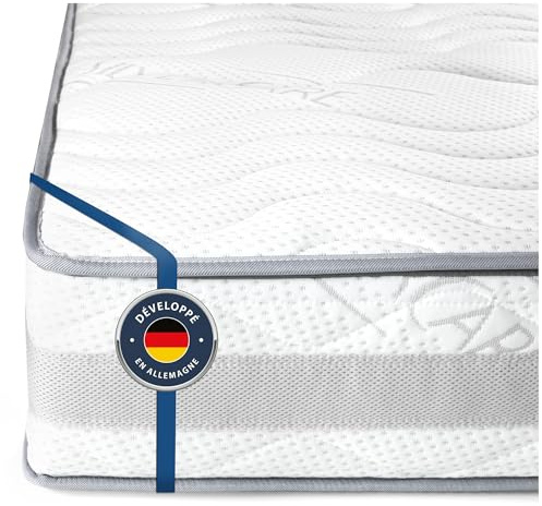 BMM Colchón 150x190 cm Comfort 23, con firmeza H3 Firme, colchón de Espuma fría de 7 Zonas ortopédicas, Altura de 23 cm.