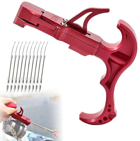 Runzkzy Dispositivo di Rilascio della Fionda da Pesca, Grilletto Portatile per Freccette, Accessori per Fionde, Grilletto per Catapulta per Il Rilascio Rapido di Freccette da Pesca (Pacchetto B)