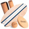 STAASH® Balance Board Holz – Pro Gleichgewichtstrainer inkl. Schutzmatte, Rolle, Halbkugel, Korkball & VIDEOKURS – Indoor-Surfen & Skaten – Balance Board Kinder & Erwachsene (Blau Full kit)