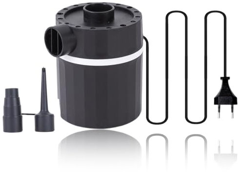 Pompa Elettrica, Pompa ad aria elettrica 2 in 1, pompa portatile a riempimento rapido per letto ad aria, Sgonfiaggio Per Campeggio all'aperto,Materassini ad Aria, Barche, Cuscini Gonfiabili, 35W