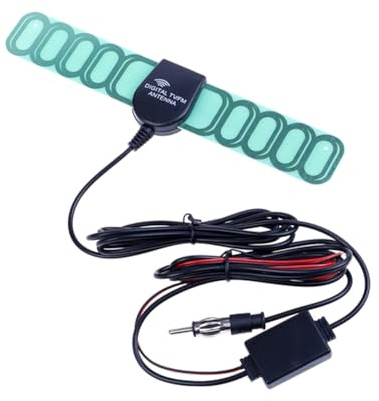 Tekiaviai Car AM FM TV Radio Digital Antenna Aerial Signal AMP Amplifier Booster