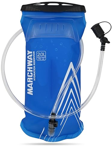 MARCHWAY Lightweight TPU Hydration Bladder 2L/3L for Hydration Packs, Slide-Seal Wide Mouth Water Reservoir Bag with Carry Handle for Hiking, Cycling, Running, Camping, Travel