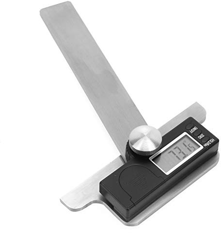 Jonlaki Goniometro Elettrico 0-180° con Cercatore Angolare Digitale in Acciaio Inossidabile con Ampio Display per Misurazioni Precise