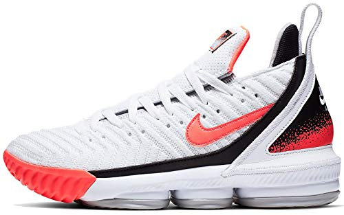 Nike Lebron XVI Shoes White/Flat Silver/Hot Lava CI1521-100