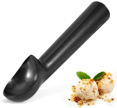 HERCHR Porzionatore per Gelato, Cucchiaio Gelato, Cucchiaio Porzionatore Antiaderente per Gelato, Cucchiaio Dosatore, Palette per Gelato in Alluminio con Manico, Cucchiaio da Gelato Antiaderente