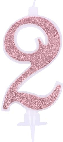 glitterljus stora rosa guld 0–nummer 2