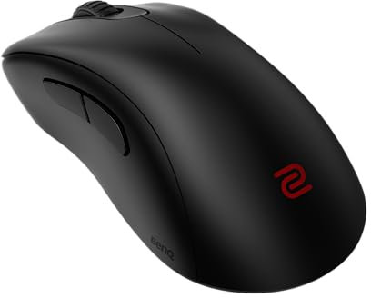 BenQ Zowie EC3-CW ​ Mouse da gioco ergonomico wireless per Esports | Ricevitore potenziato | Rotella di scorrimento a 24 passi | senza driver | Rivestimento nero opaco | Taglia piccola