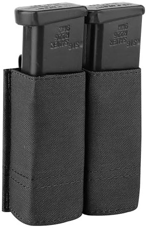 KRYDEX GEAR Taktische 9MM Pistole Magazin Pouch Double Stack .40 45 ACP Pistole Mag Halter (Schwarz)
