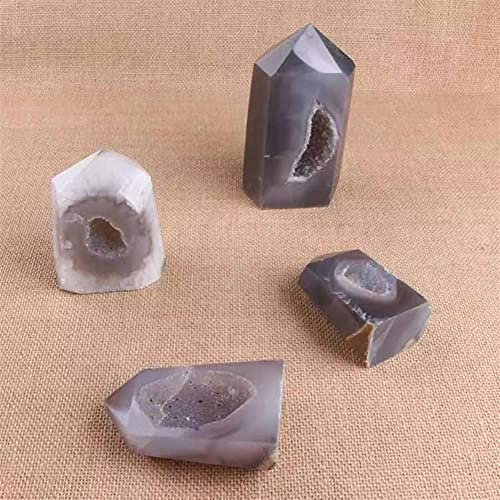 QMIQXIWS 1pc Natural Crystal Stones Agate Small Pillars 140g-980g Home furnishings ZUZAOJUYIN (Color : 1pc 760g-820g)