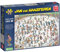 Jumbo Jan Van Haasteren Riding the Skate Bowl - 1000-Piece Adults Comic Puzzle - Large Jigsaw Puzzle for Adults – 100 Percent Recycled Cardboard 1000-Piece Jigsaw - Dimensions 68 x 49 cm