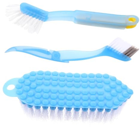 Ipetboom 3pcs Tile Grout Cleaning Brush Set Crevice Brush for Bathtub and Bathroom Cleaning for Bathroom Maintenance