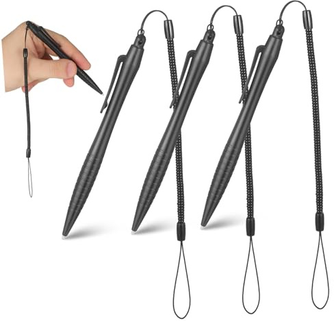 SWOOMEY Stylets Résistants sur Tablettes et Équipements Industriels Lot de 3 avec Cordon Anti-Perte, Stylo Tactile Précis en Abs pour Dessin et Croquis pour Écran Tactile