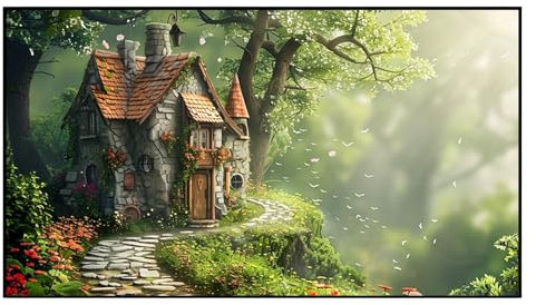 XOBRJQZ Fixed Frame Home Projection Screen - 16:9 Format - Full HD 4K 8K & Active 3D Ready for Movies & Gaming, Edge-Free Projector Screen for Indoor Movie Video, Home Theater(90 inch)