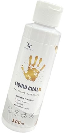 Azxcvbnm Gesso liquido da palestra resistente al sudore, presa forte, asciugatura rapida, impugnatura per ginnastica, arrampicata su roccia, powerlifting