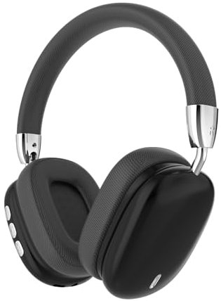 Cuffie over-ear wireless B36, Bluetooth, pieghevoli e portatili, tessuto a rete di alta qualità, accenti in metallo argentato, adatte per viaggi, apprendimento, sport, ascolto di musica e altri