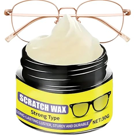 Reparador de Arañazos para Gafas - Limpia Arañazos De Lentes 30g,Pulidor Reparador Y Limpiador De Cristales Para Gafas - Uso En Hogar Oficina Viaje Escuela Y Excursiones