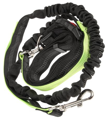 DECOMELODY Hands Dog Running Leash with Reflective Stitching Multi-functional Outdoor Waist Belt for Small and Medium Dogs High Hardness Pet Leash for Jogging and Walking