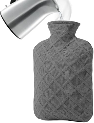 Bolsa de Agua Caliente 1,2L Calentador Para Cama Con Agua Caliente