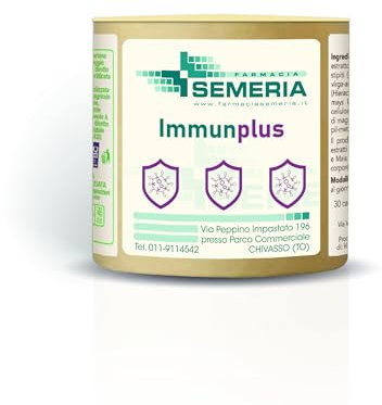 Immun Plus integratore di Echinacea, Uncaria, Propoli e Rosa canina per stimolare le difese immunitarie 30 capsule Integratore Farmacia Semeria