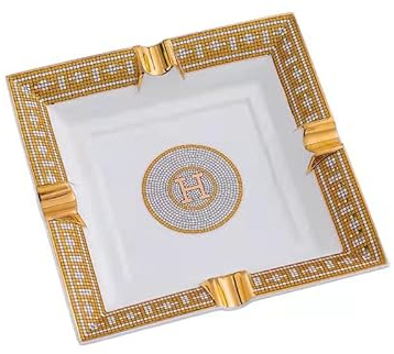 BAKEBK Cigar Ashtray for Indoor or Outdoor Use, Desktop Smoking Ash Tray for Home Office Decoration