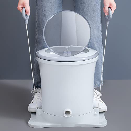 Doorhighpeak Mini Lavadora Secadora Manual portátil deshidratador, Secadora giratoria no eléctrica Centrifugadora Manual para Ropa, Deshidratador Compacto de Ropa Interior Calcetín Compacto