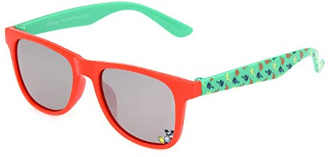 Disney Mickey Kids 1 Wayshape Sunglasses, Red/Green, 45