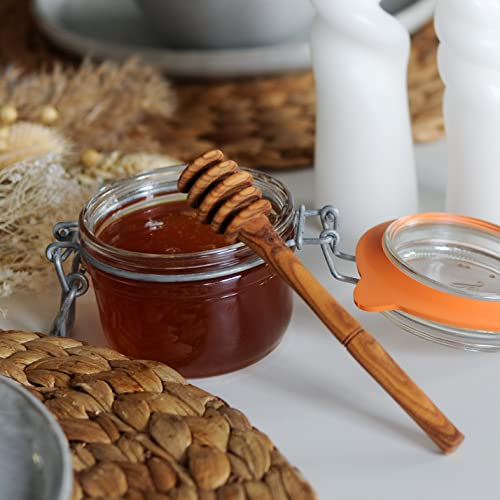 2X HOFMEISTER® Honigheber, aus Olivenholz, 15 cm