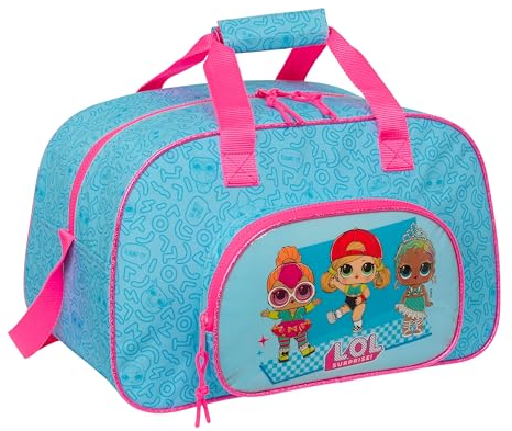 Safta LOL Surprise Divas Sporttasche, Rucksack, ideal für Kinder verschiedener Altersgruppen, bequem und vielseitig, Qualität und Widerstandsfähigkeit, 40 x 23 x 24 cm, Blau, blau, Estándar, Lässig