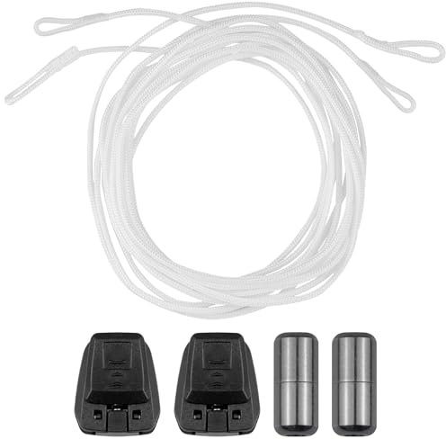 Endoto Schnürsenkel für Schuhe, Ersatz Ohne Binden Schuhbänder Shoelaces Laces Kit (Weiß, 56 Zoll)