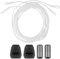 Endoto Schnürsenkel Set für Ohne binden Schuhbänder Ersatz für Schuhe Shoelaces Laces Kit für Kinder Damen Herren (Weiß, 56 Zoll)