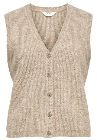 Object Objdiana Re V-Neck Knit Vest DIV, Morel, M Mujeres