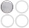 4er-Pack Dichtungsringe,Espressokocher Dichtungsring,Ersatzdichtung Silikon,Bialetti Dichtung,Leicht zu Reinigen und Wiederverwendbar, Geeignet für Die Meisten Kaffeemaschinen