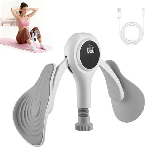 Eirolace Hip Trainer, Attrezzo Cosce e Pavimento Pelvico Donna Uomo con Funzione di conteggio, Attrezzo Interno Coscia, 360 Gradi Hip Pelvis Trainer per Lavoro delle Cosce, Gambe, Glutei, Braccia(B)