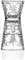 RCR Cristalleria Italiana S.p.a. Linea Tattoo | Bicchieri Jigger per Cocktail in Vetro Moderni Set 6 Bicchieri di Cristallo da 39 Cl