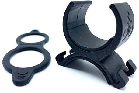 Brightside Support de lumière universel pour casque de vélo pour tous les casques de vélo ventilés, support de lampe de poche sécurisé pour vélos, support de barre TT, 25-33 mm, accessoires de vélo