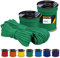 EdcX 4 mm Polyester Paracord 550 25+ Farben (15, 30 und 50 m) – Typ III, 100% Nylonseil, 7 Litzen Seil, 4mm Nylonseil in vielen Farben | Solid Colors (Green Meadow, 30 m)