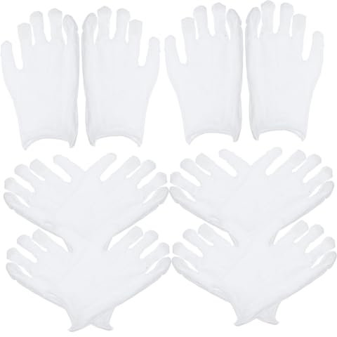 Yardenfun Guanti Da Lavoro Labors 10 Paia Di Guanti Da Lavoro in Cotone Bianco Per Uomo Per Pulizia E Giardinaggio