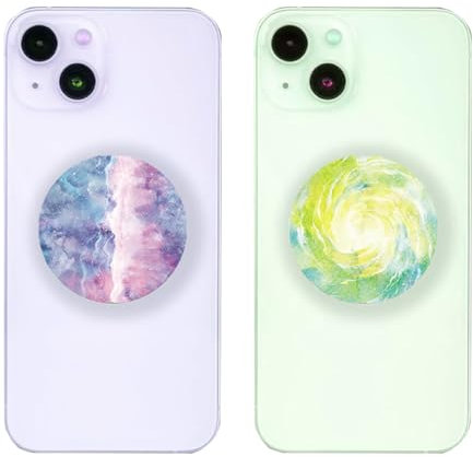 SGERUFZ 2 Pcs Base y agarre extensibles para teléfonos inteligentes y tabletas [parte superior no reemplazable]