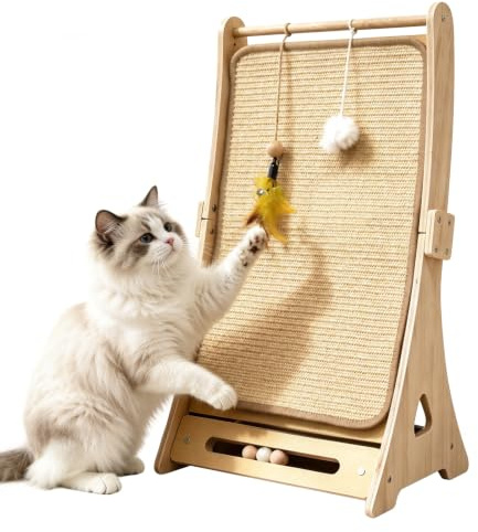 DONWEI Griffoir pour Chat Sisal Incurvé, Grattoir Anti Chats Griffe Canape