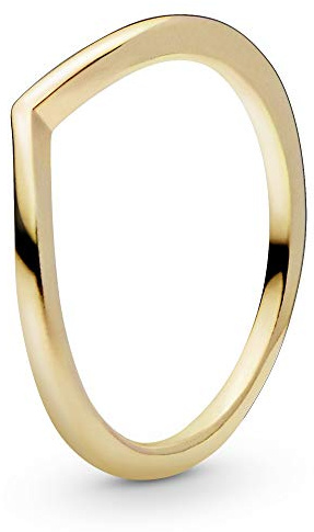 PANDORA Jewelry - Polished Wishbone Ring for Women in PANDORA Shine, Size 9 US / 60 EU